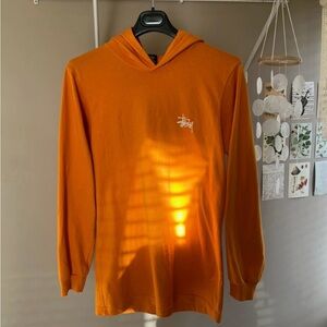 Stussy Orange Hoodie Sweater